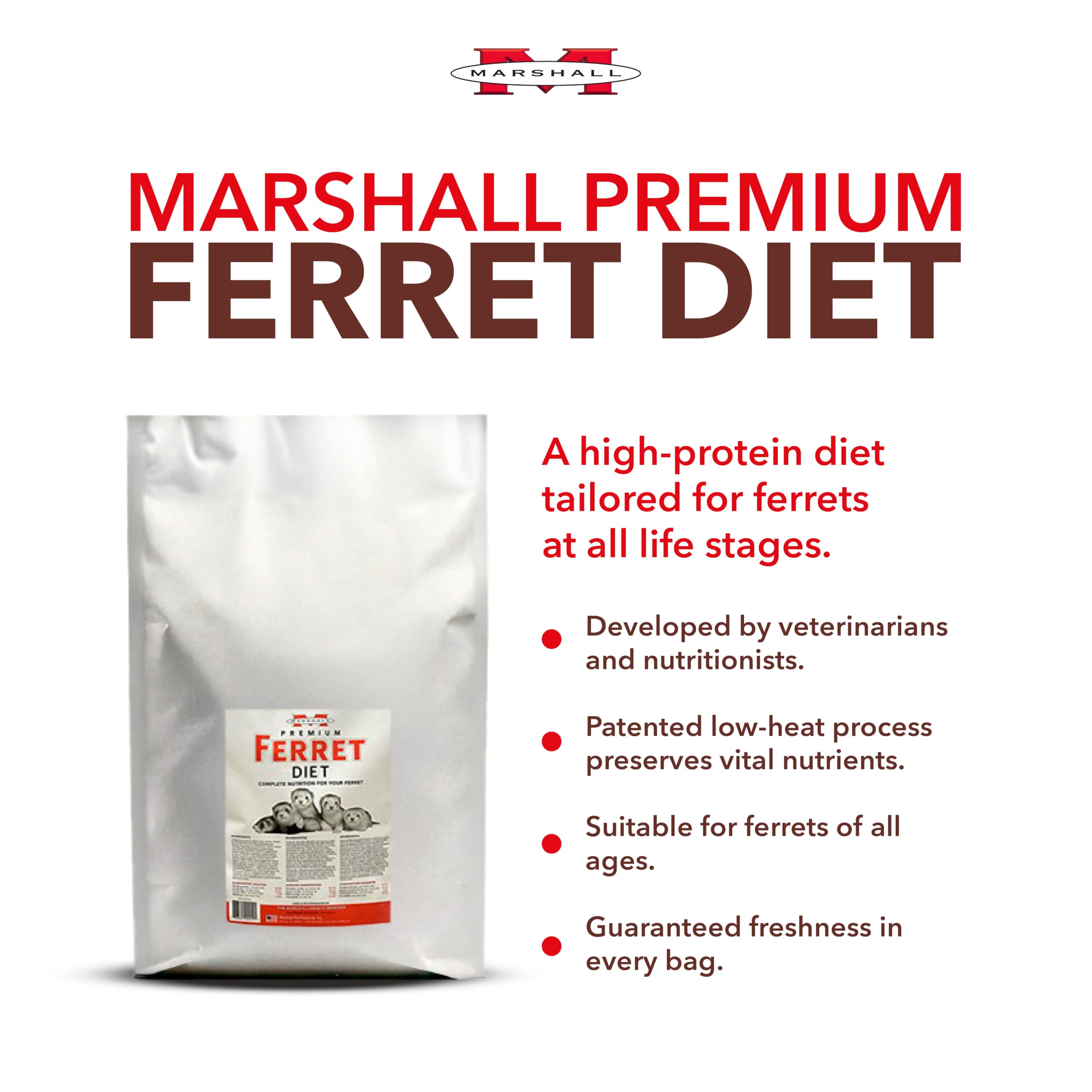 Marshall Ferret Diet 2kg 完全栄養食 Marshall Ferret Diet 2kg 完全栄養食